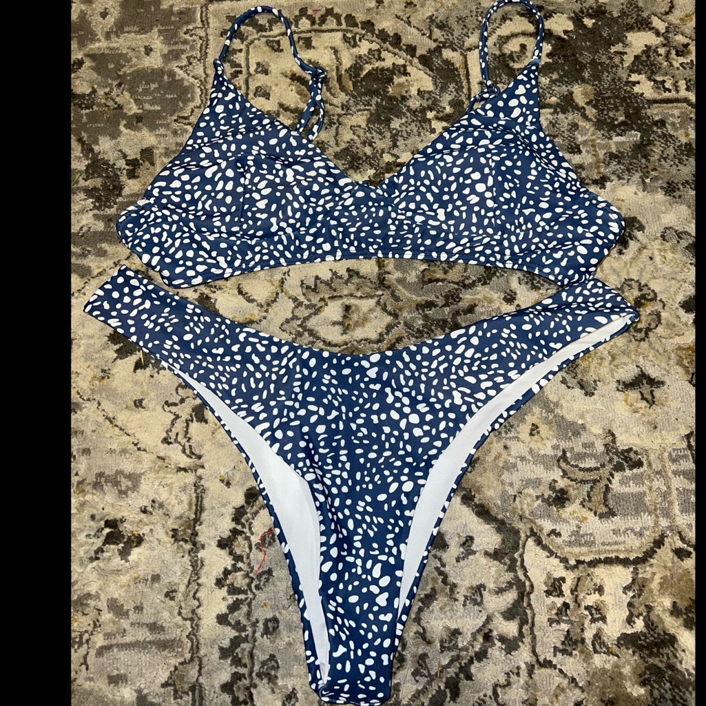 Shell/Polka Dot Pattern Shein Bikini
